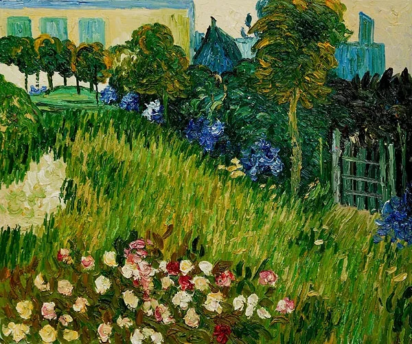 

High quality Oil painting Canvas Reproductions The Garden of Daubigny by Van Gogh Painting hand painted