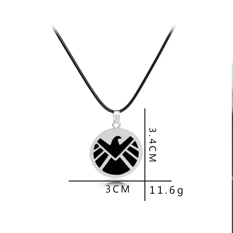 Hot Sale Shield Agent with necklace Around The Avengers Choker Of Movie Pendant Necklace