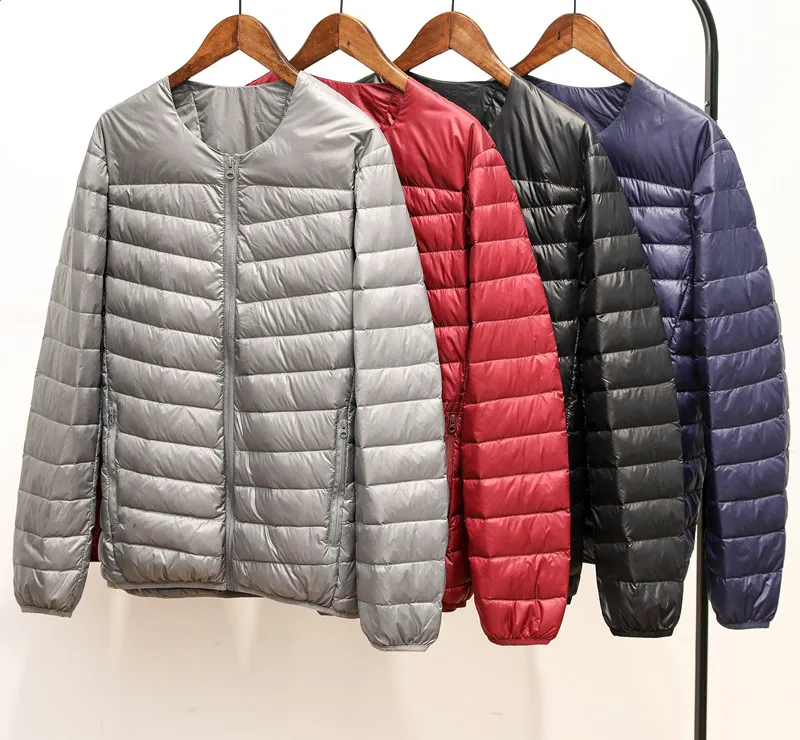 O-Neck Ultralight 90% White Duck Down Coats Women Autumn Winter Down Jackets Woman Packable  Down Outerwear Ladies JK-774