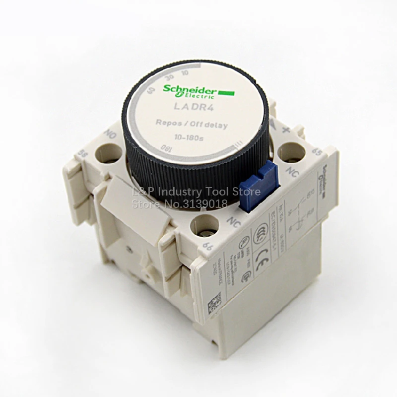 100% Original Schneider France Relay LADR4 10-180S Time Delay Block Off Delay LA-DR4 1NO 1NC Power Outages Delay For Contactor