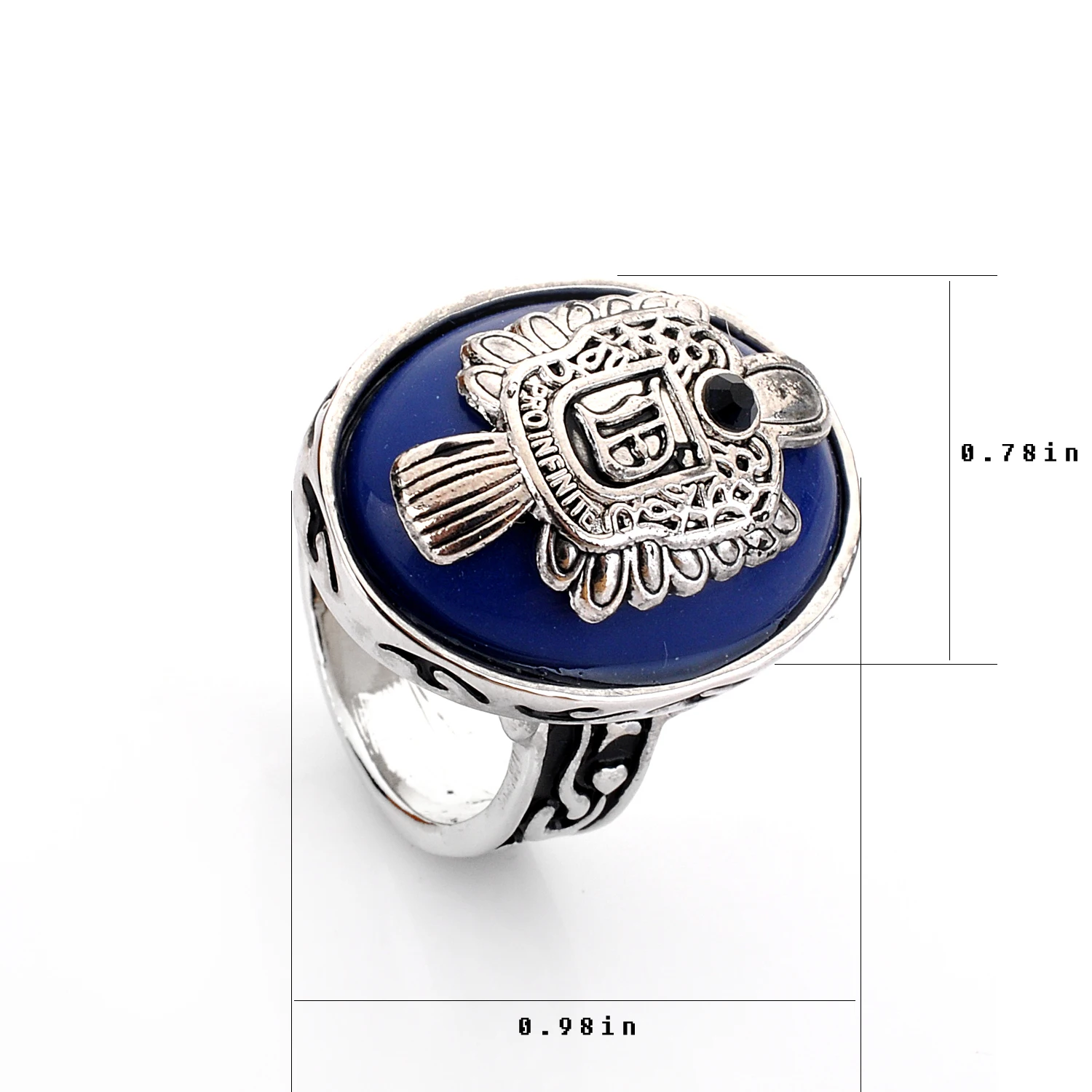 Lureme Brand Jewelry Vintage Vampire Diaries Rings Salvatore Damon Stefan 's Punk Rings For Women&Men Christmas Gifts