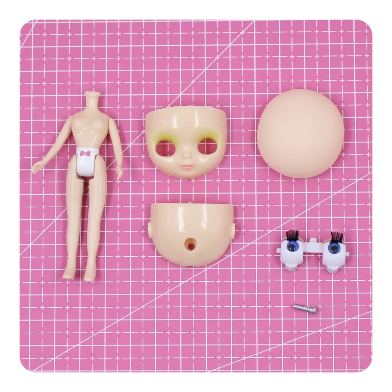 DBS mini blyth normal body nude doll 7.5cm eye shell accessories it suitable for girl toy gift present