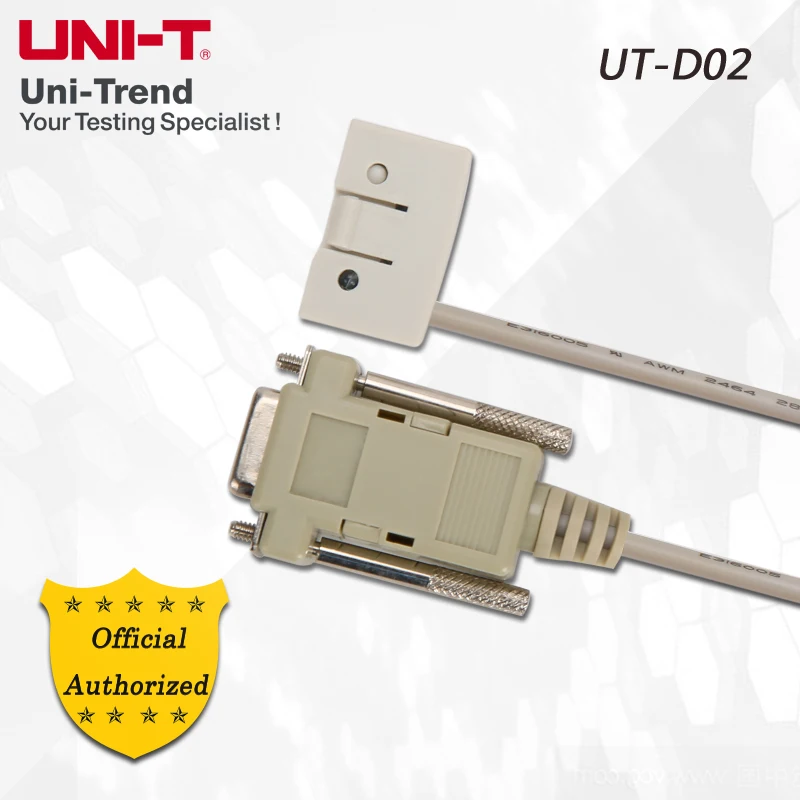 UNI-T UT-D02 cabo de dados rs232c; relação rs232c, transmissão de sentido único, série ut60, série ut61