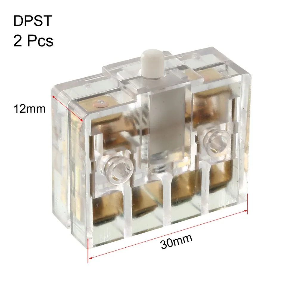 5Pcs JW2-11 DPST 4 Screw Terminals Button Actuator Micro Momentary Limit Switches for Appliance Elctronic Equipment Supplies