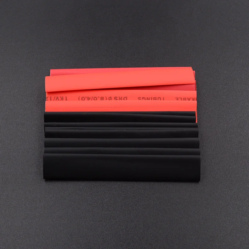 150 PCS Black And Red 2:1 Assortment Heat Shrink Tubing Tube Car Cable Sleeving Wrap Wire Kit