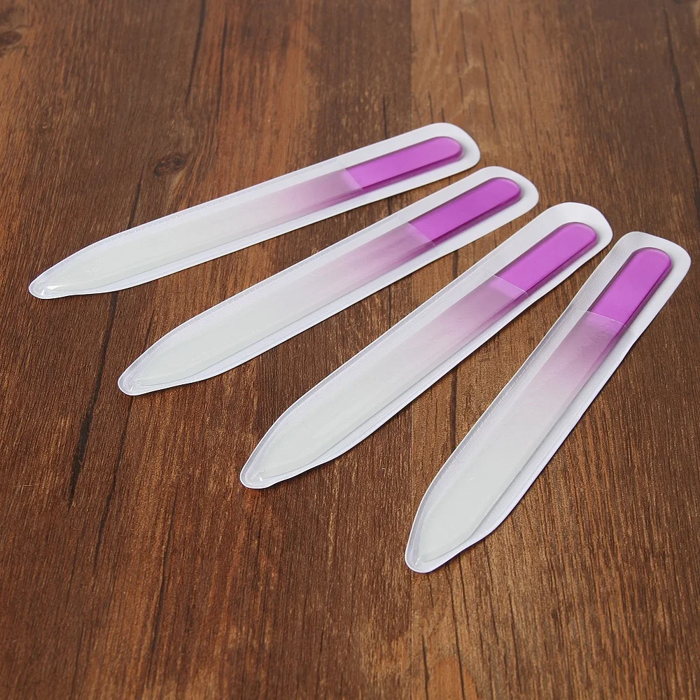 New Product 4pcs Nail Files Crystal Glass File Nail Buffer Set For Manicure Device Nail Art Decorations Tools For The Nails