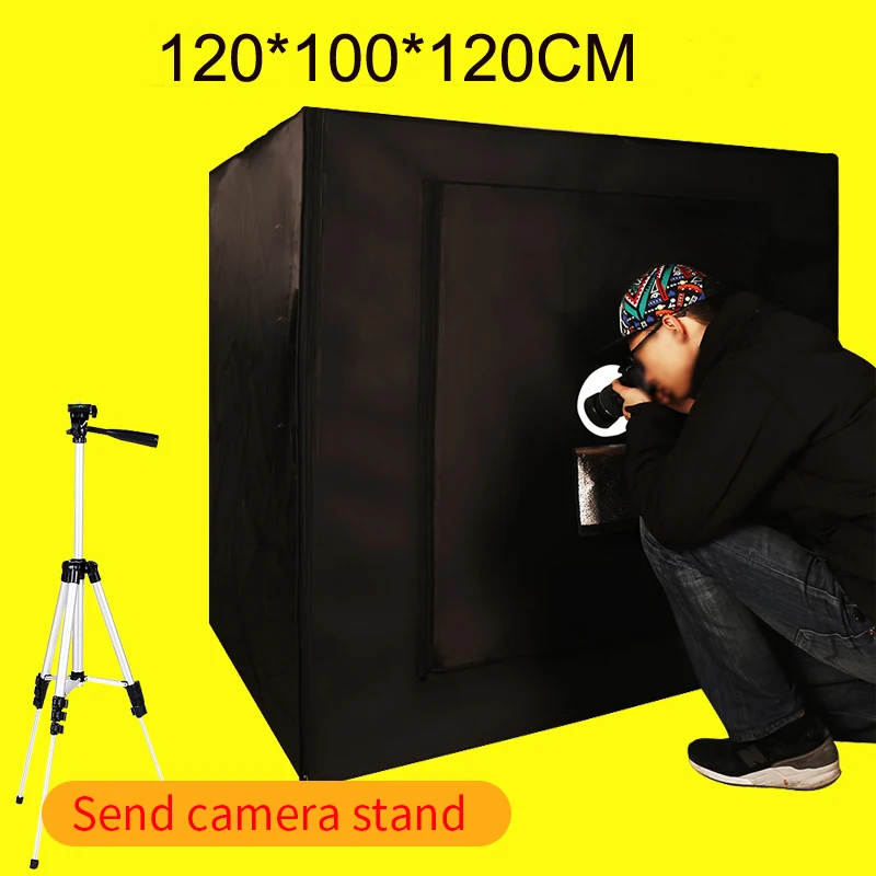 

120*100*120CM Dimmable Led Light Photo Softbox Photo Studio Light Room Soft Box Kit Shooting For Clothing With Free Gift