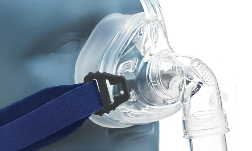 CPAP başlık yedek sapanlar ventilatör parça kafa kemer sıkı mühür 4 noktalı bağlantı sistemi ile uyumlu en maskeleri