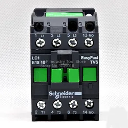 100% New Original Schneider Electric LC1-E EasyPact TVS Series Voltage 220V Contactors 18A LC1E1810M5N Updated To LC1N1810M5N