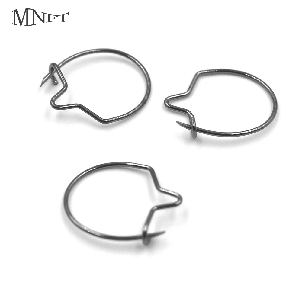 MNFT 12PCS Size L M S Carp Fishing Maggots Clips For Bait Ring Hook Hair Rig Terminal Tackle