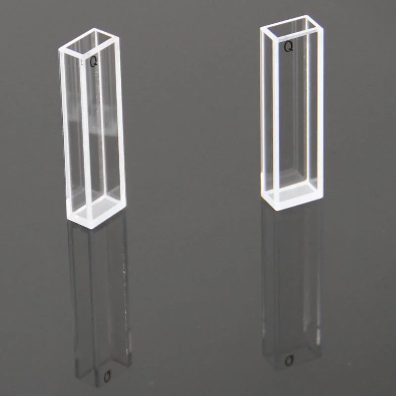 two pass light 10mm UV quartz fluorescence cuvette