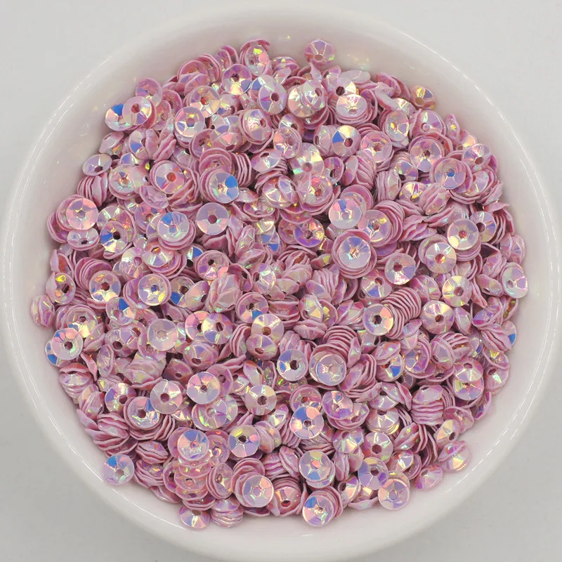 1000Pcs 4mm PVC Concave Pieces Paillettes for Crafts Lentejuelas Sewing Decoration Shoes and Hats Bags DIY Handmade Accessories