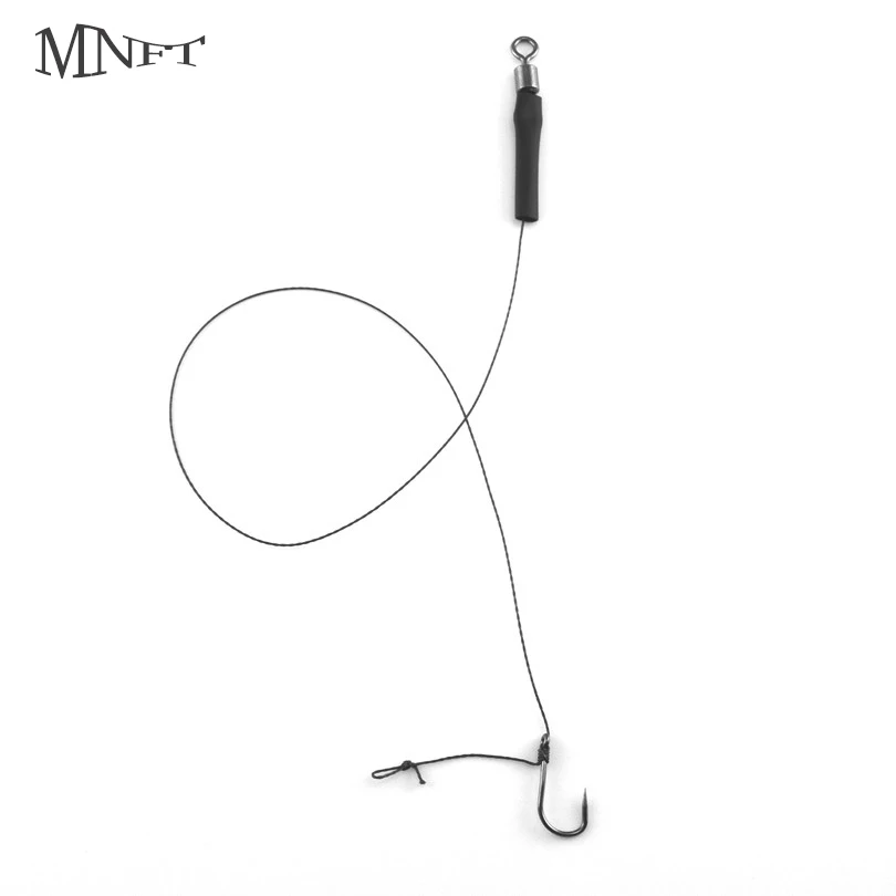 MNFT 18Set/Pack Curve Shank Hook Barbless Hooks Hand Tied Swivel Boilies Size 6# ,8#,10# Pull Strength 12LB/5.4KG