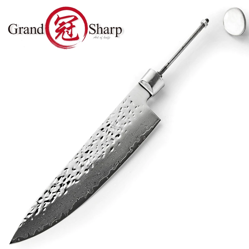 Damascus Kitchen Knife Blank Blade VG10 Japanese Damascus Steel DIY Tools Kitchen Knives Parts Hobby Chef Knife 67 Layers PRO