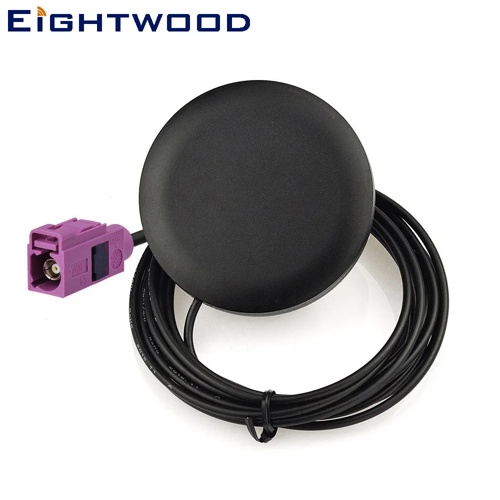 Eightwood 2320-2345 MHz Car DAB Antenna Fakra H Violet Female 3m Cable Adhesive Aerial for Sirius XM Satellite Radio Stystem