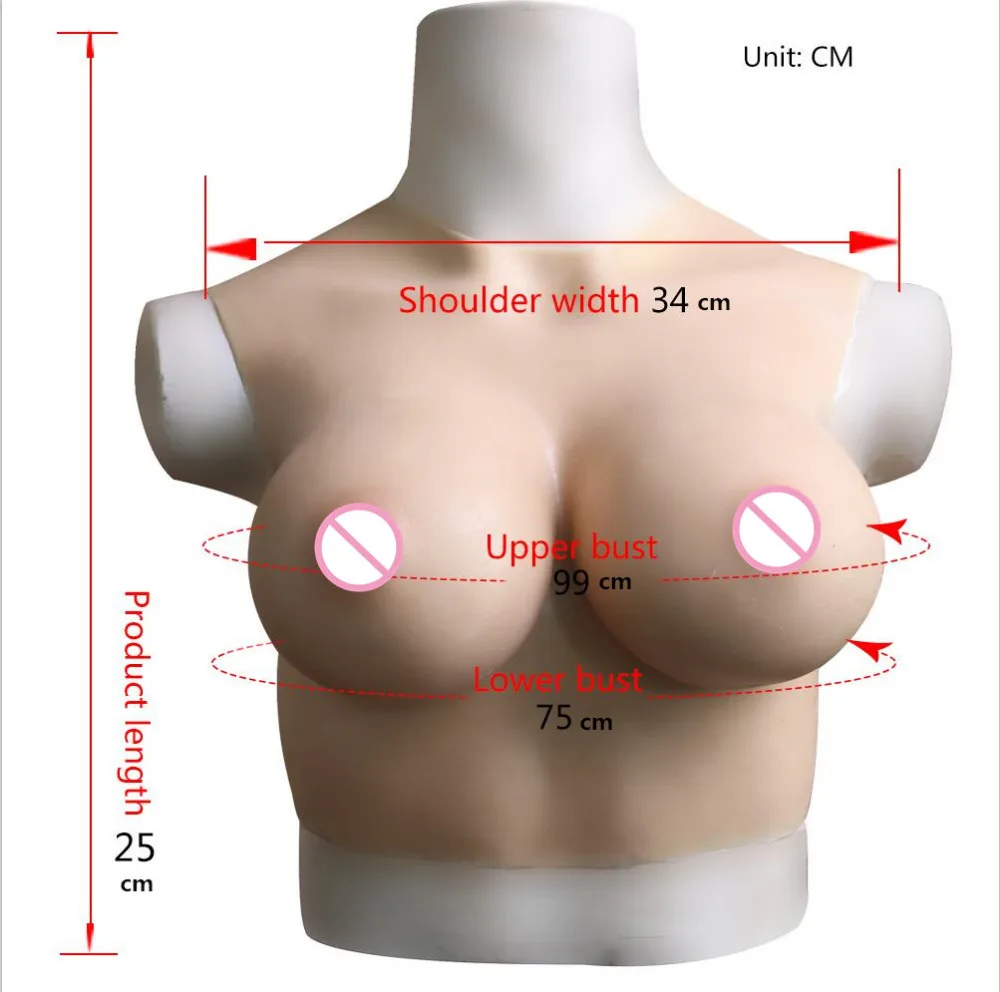 

High quality Silicone Fake False Breast crossdresser silicone breast form Realistic Silicone Breast Forms Artificial Boobs F CUP