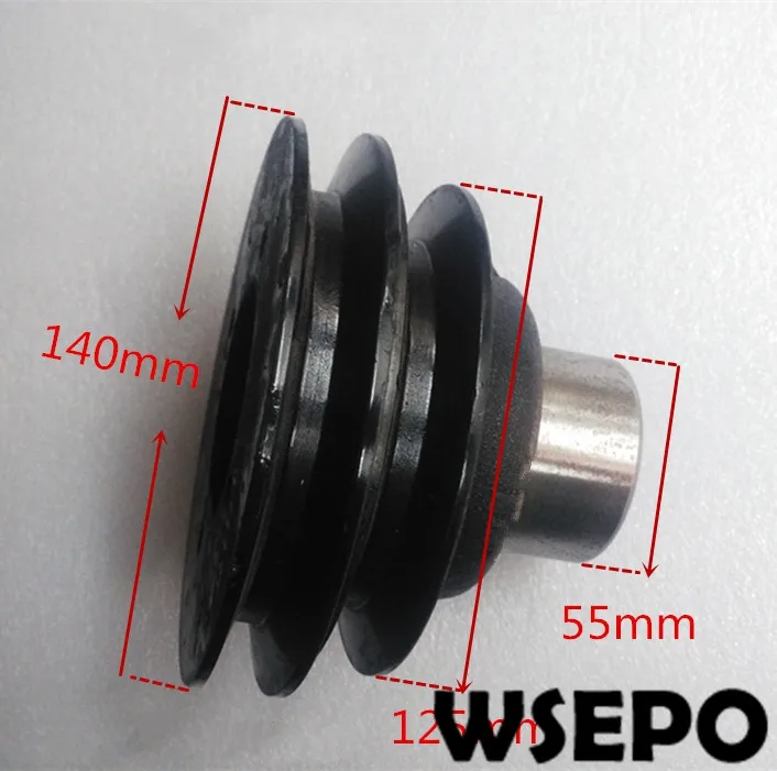 Top Quality! Double Groove Belt Pulley fits for 4100/4102 4 Cylinder Water Cooling Diesel Engine