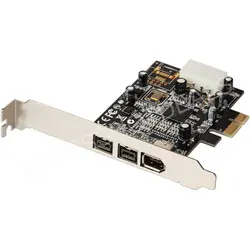 PCIe PCI 익스프레스 파이어와이어 800 1394 b/a (2B1A) 컨트롤러 카드 어댑터, TI 칩셋
