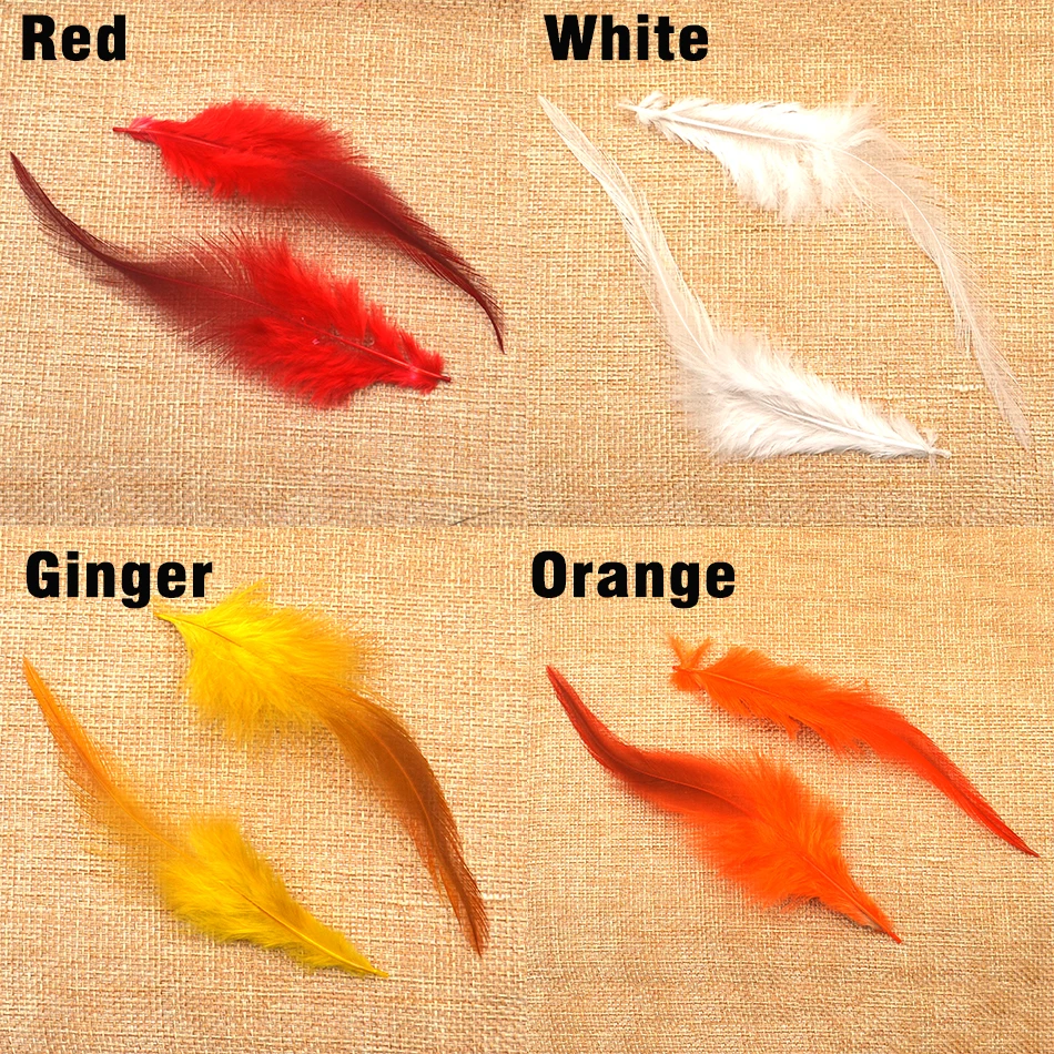 MNFT 50pcs Multiple Colors Beautiful Pheasant Feather Rooster Feathers Size About 10-15cm / 4-6 inch