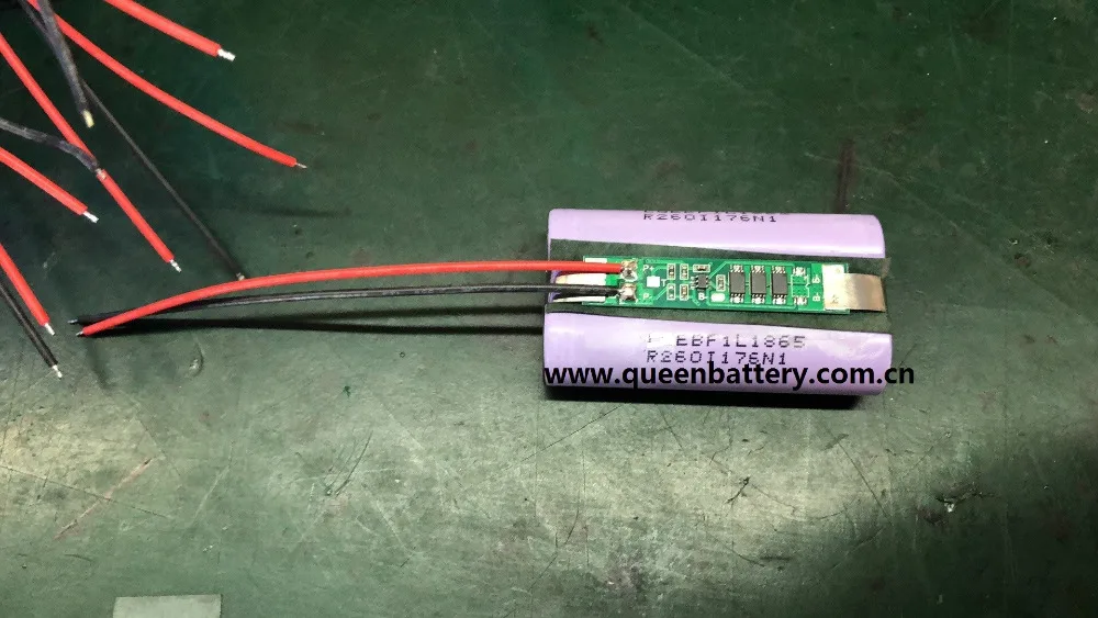 1S2P 3.6v 3.7v 18650 f1l 18650b ncr18650b ncr18650bf li-ion battery pack  6800mAh with 3mos PCB/PCM( 5A) with 22AWG cable wires