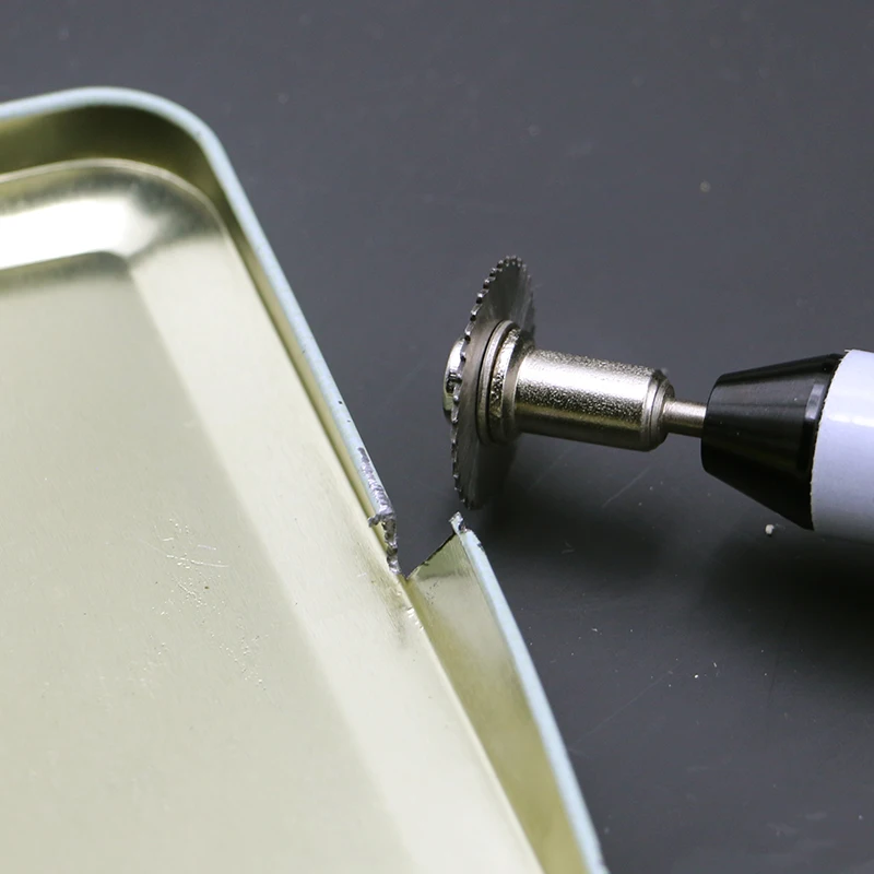 6 Seghe Lama + 1pc Pole Hss ad alta velocità-acciaio inox Circolare Lama Rotante Ruota Dischi Mandrino Per strumenti di Taglio del Legno Seghe