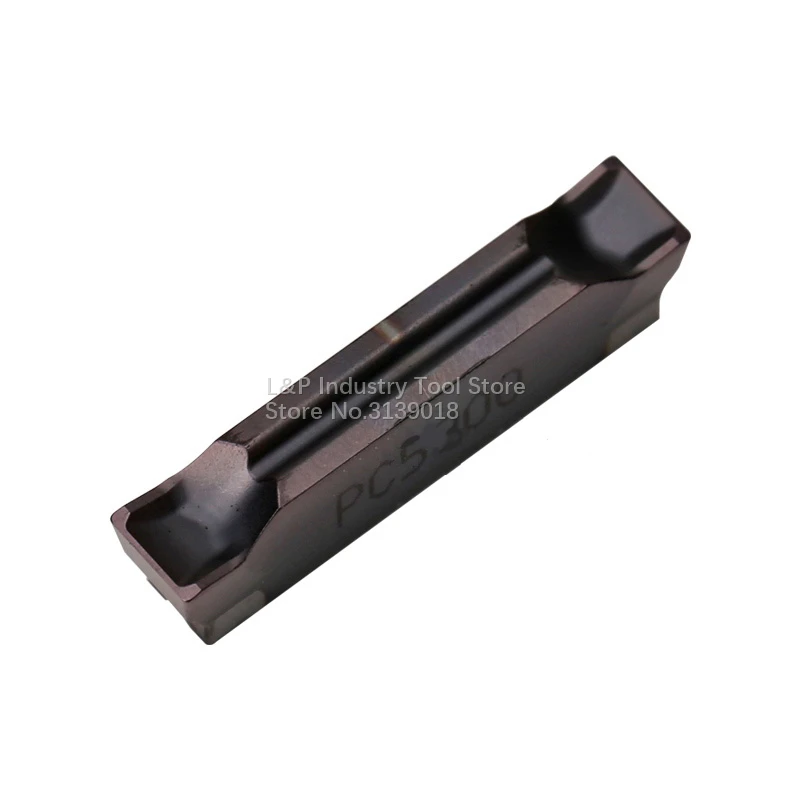 Quality Carbide Inserts MGMN300-02-R PC5300 3MM R0.2 CNC Mechanical Lathe Groove Cut-off Cutter Stainless Steel Inspected