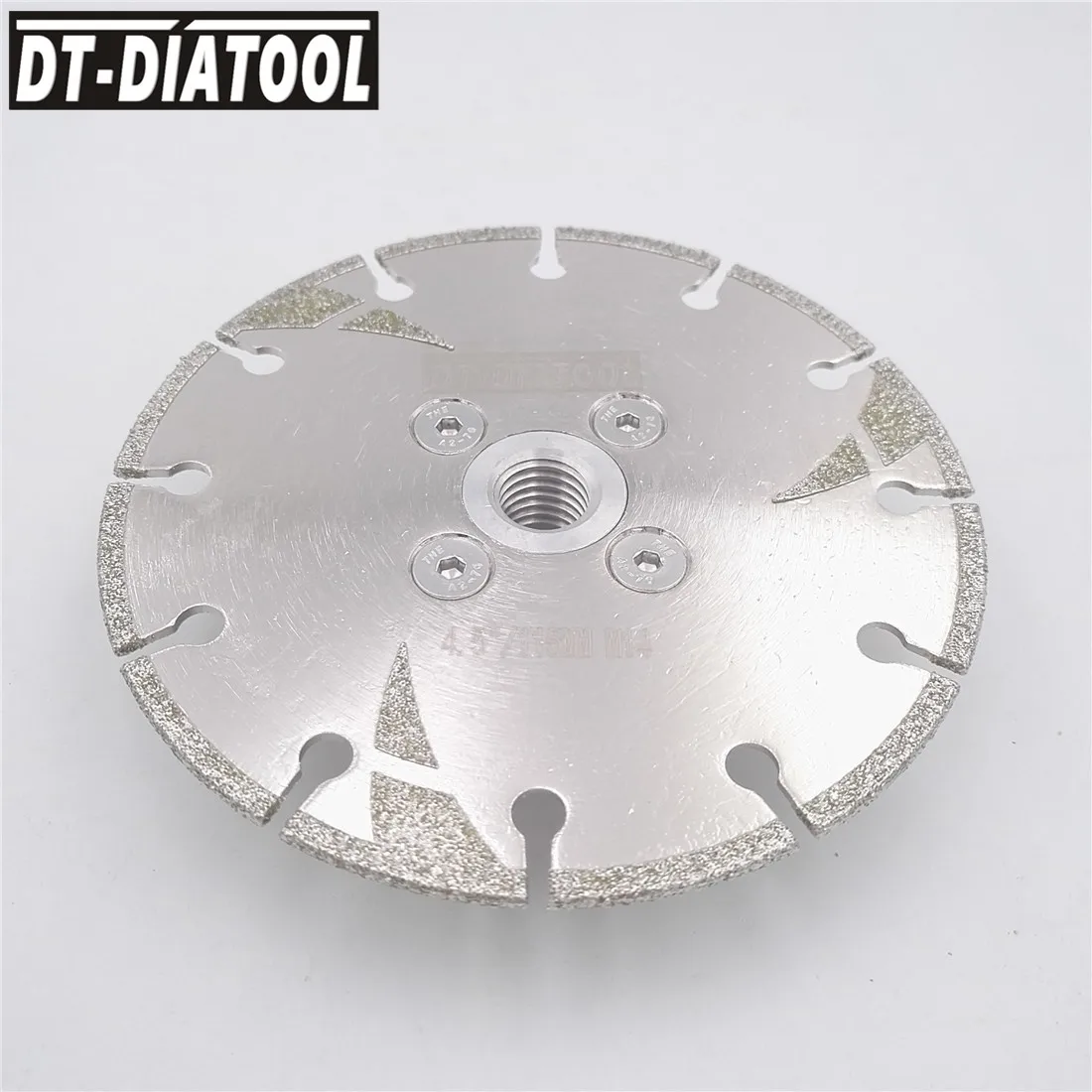 DT-DIATOOL 1pc 100mm/115mm/125mm Electroplated Reinforced Diamond Cutting Disc Saw Blade M14 Thread  DIa 4