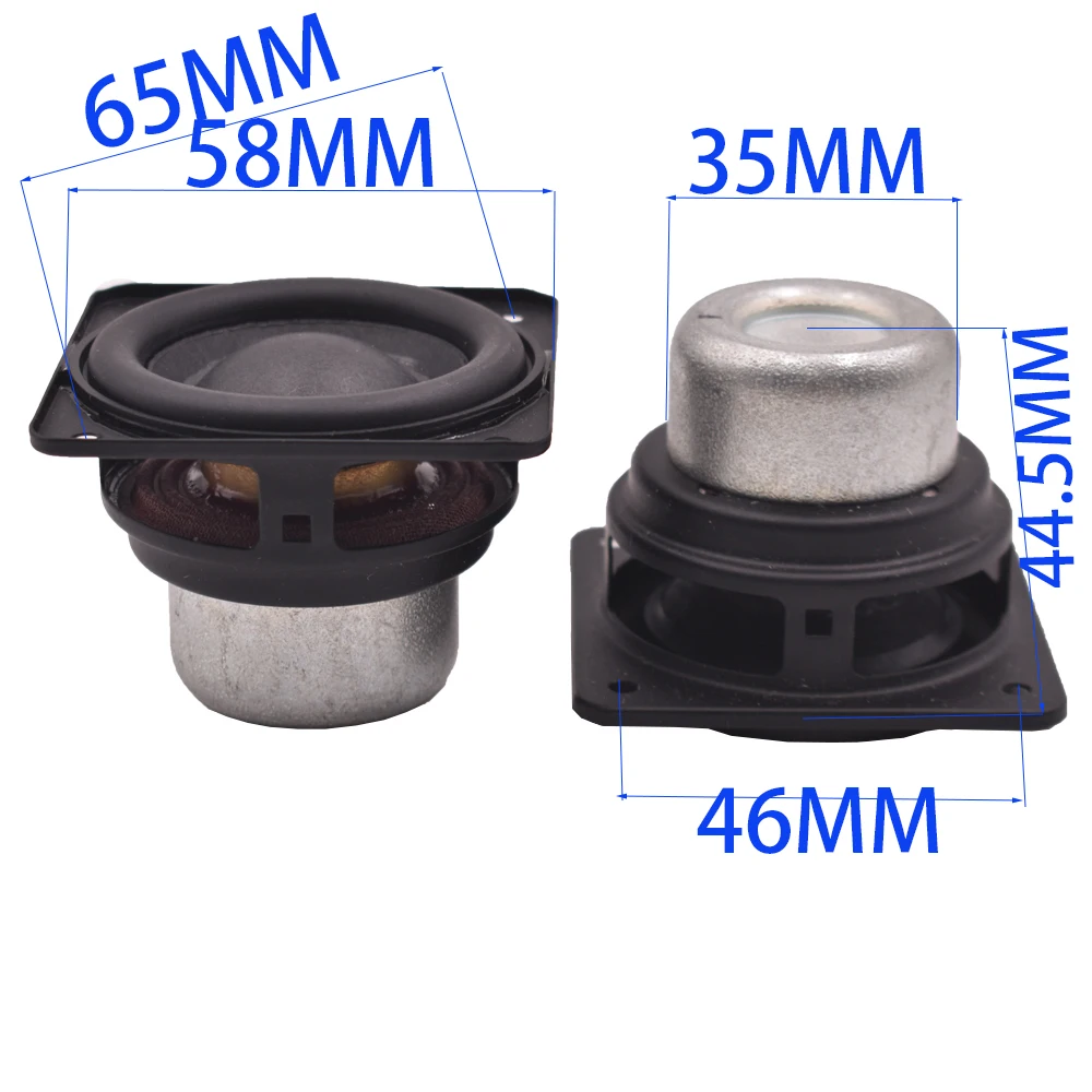 Tenghong 2pcs 58MM Audio Speaker 4Ohm 10W Full Range Speaker 25 Core Rubber Edge HIFI Loudspeaker Smart Home Magnetic Speaker images - 6