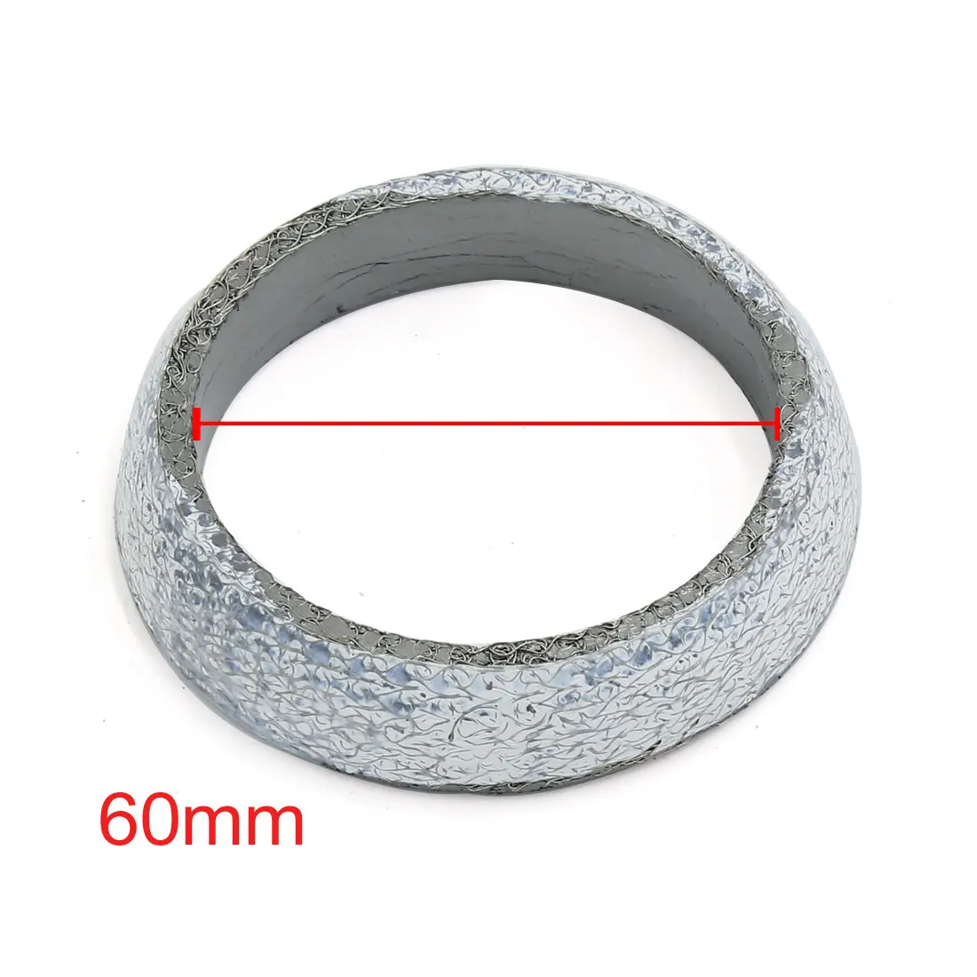 UXCELL Car 45mm 48mm 60mm 65mm 70mm Inner Dia Graphite Exhaust Tail Pipe Flange Donut Gasket Muffler Seal Ring 1/2/5/10 Pcs