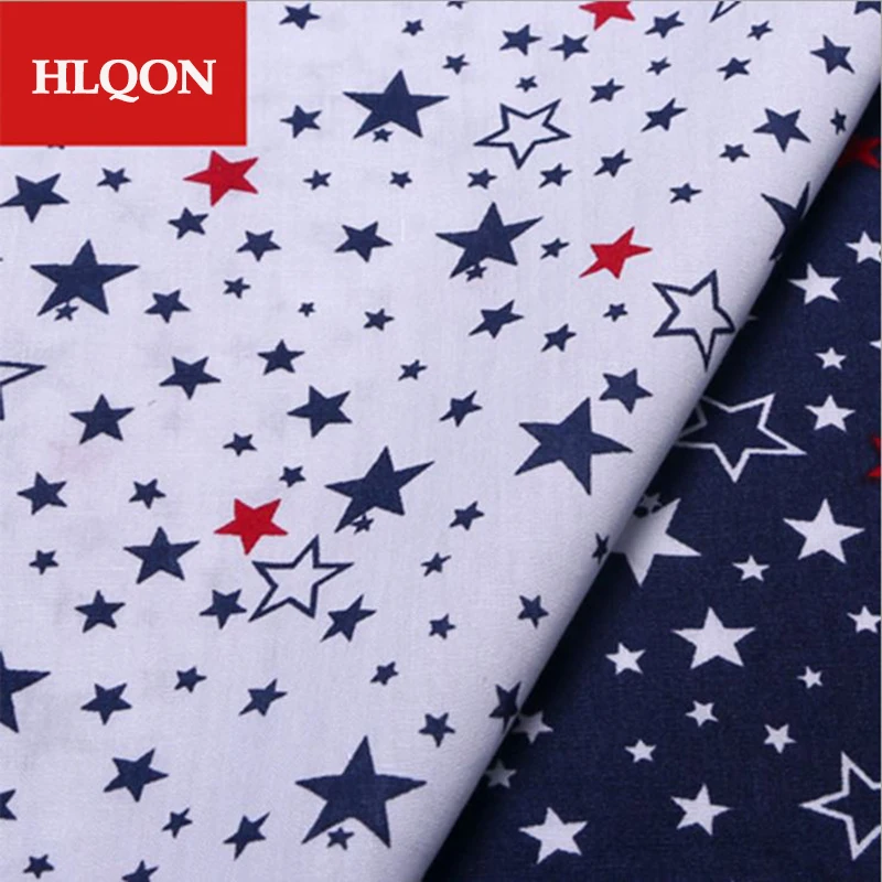 100% cotton brocade soft comfortable tissue fashional stars fabric for patchwork DIY sewing baby clothing dress by 100x150cm