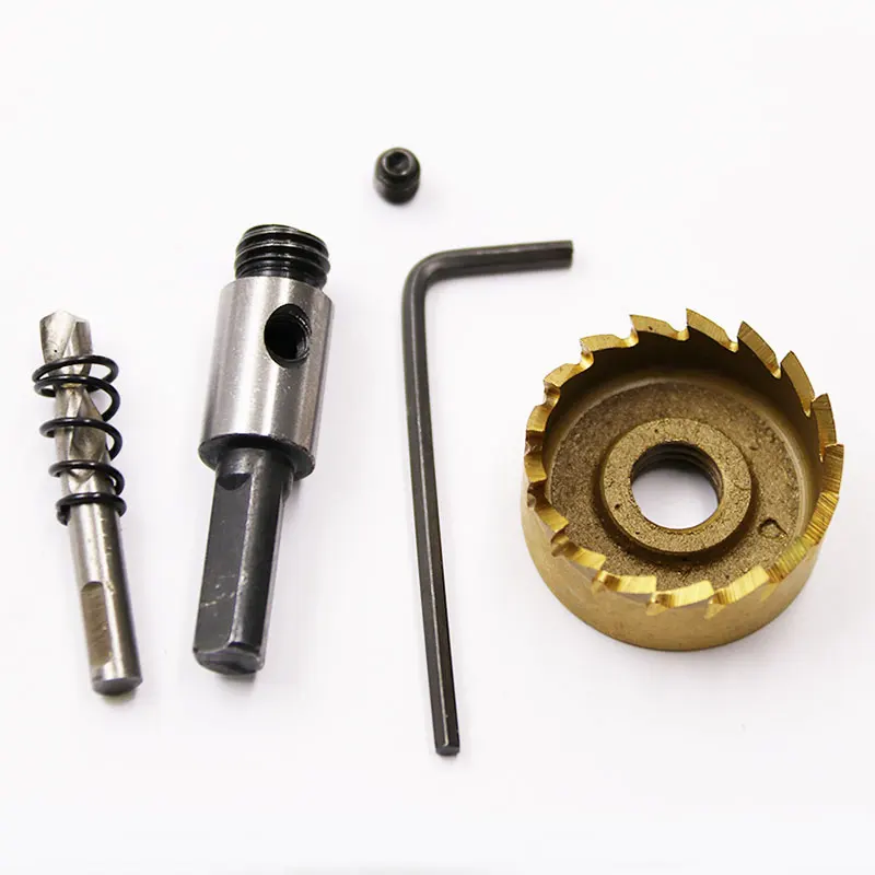 JIGONG-Juego de sierras de copa HSS, brocas de aleación de Metal de acero inoxidable, cortador de sierra Holw para Tools16-30mm del hogar, alta calidad, 5 unidades