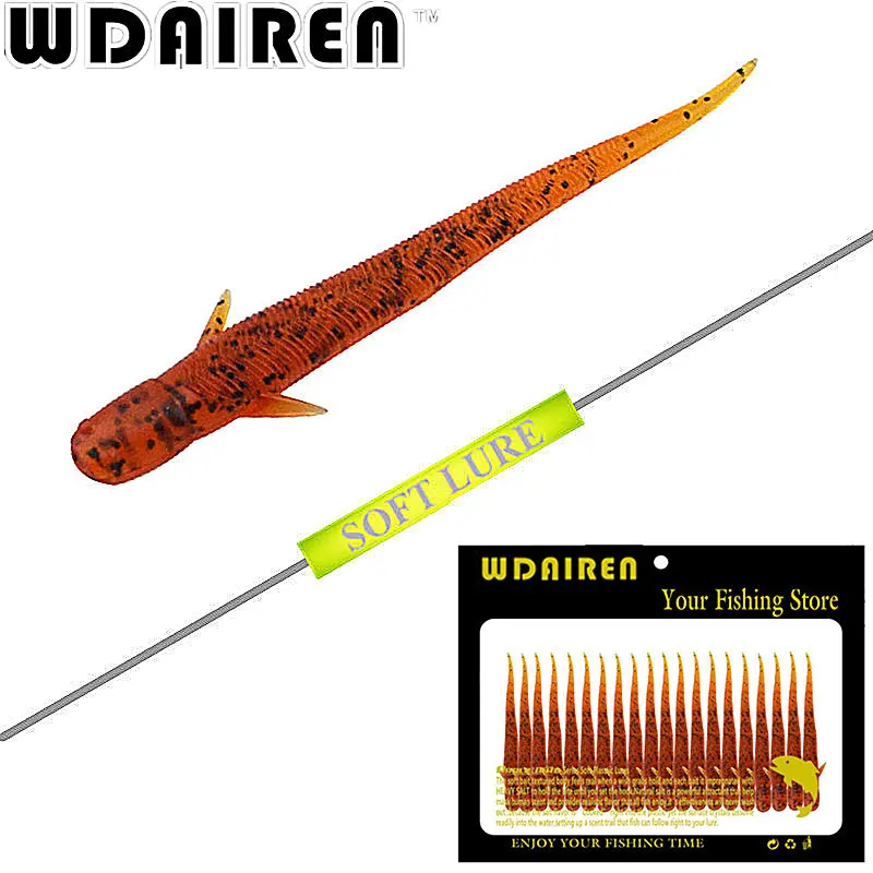 

20Pcs/lot 1.3g 7.5cm Worm Soft Fishing Lures Pesca Fish Peche Wobblers Tackle Leurre Souple Isca Artificial Soft Baits Carp