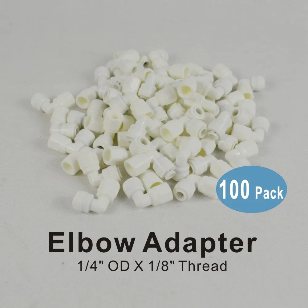 100 PACK OF Elbow Adapter 1/8