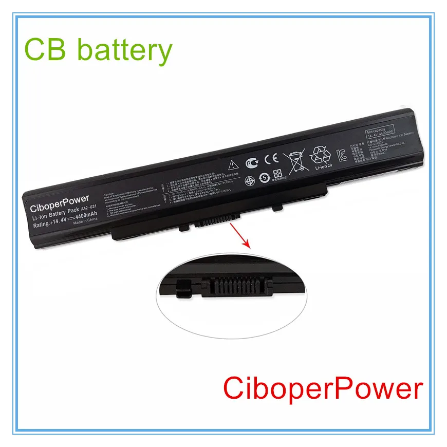 A32-U31 A42-U31 Laptop Battery For U31 U41 P31F P31J P31JC P31JG P31S P31SD