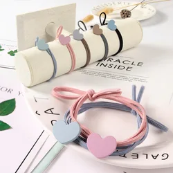 1PCS 2018 Hair Accessories heart Elastic Rubber Bands Ring Headwear Girl Elastic Hair Band Ponytail Holder Scrunchy Rope