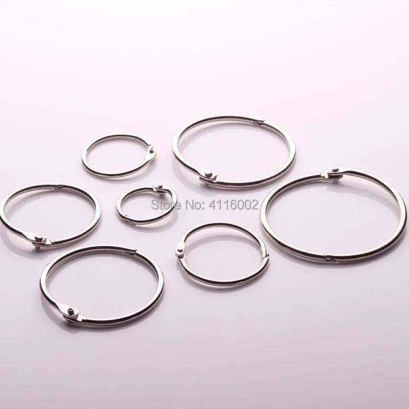 500Pcs/lot 30mm Book Hoop Binding Rings Binder Hoops Loose Leaf Ring Scrapbook Album DIY Keyring