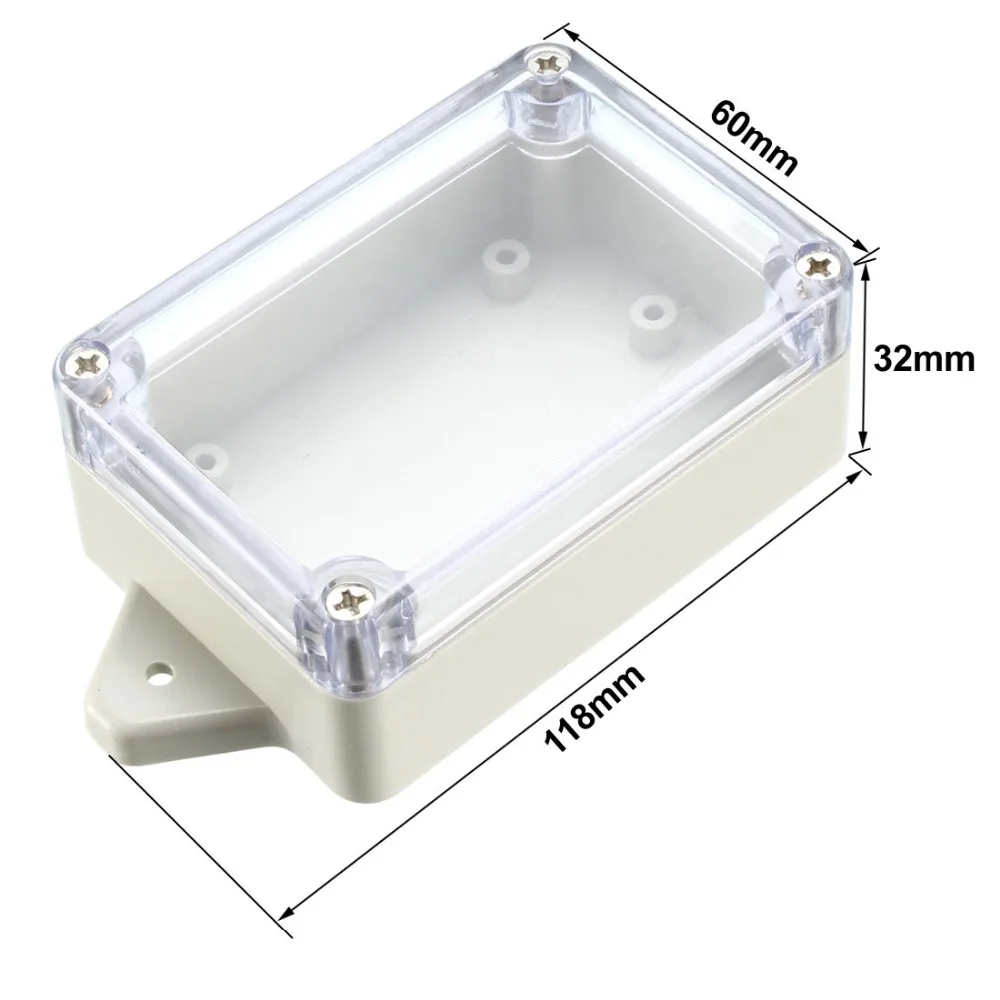 Uxcell Waterdichte Verzegelde Abs Plastic Behuizing Box Case Clear Junction Box Outdoor Project Instrument Case Elektrische Doos