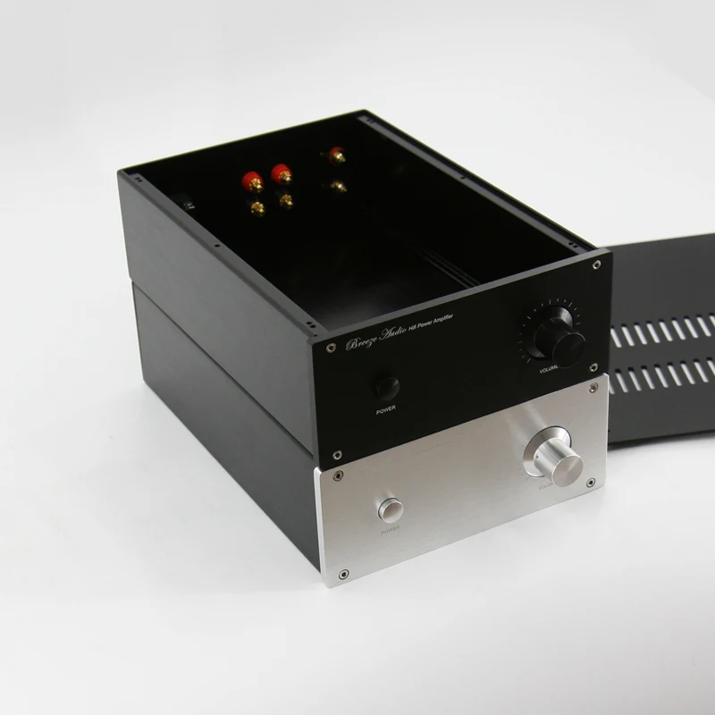 JC229 جميع الألومنيوم مكبر كهربائي الهيكل قبل أمبير الضميمة الصوت أمبير صندوق لتقوم بها بنفسك صندوق 220 مللي متر * 90MM2311MM