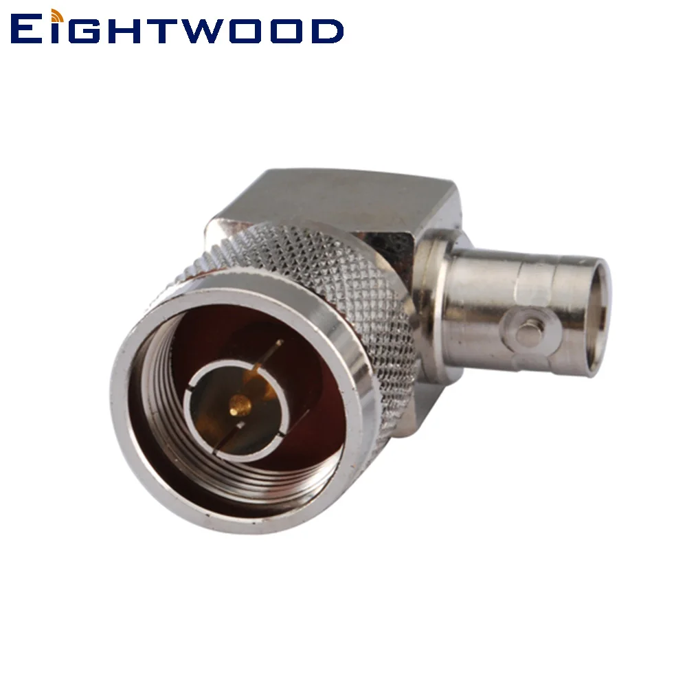 

Eightwood 5PCS N to BNC RF Coaxial Adapter N Plug Male to BNC Jack Female Right Angle Connector Between Series