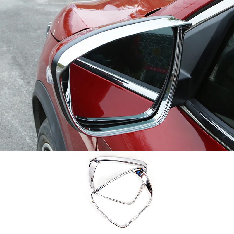 For Nissan Qashqai J11 2014 2015 2016 2017 2018 2019 2020Car Rearview Mirror Covers Rain Eyebrow Frame Exterior Auto Accessories