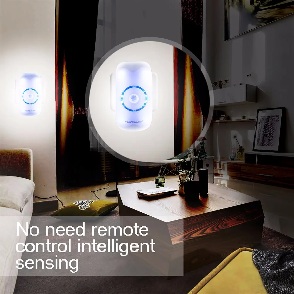 Luce Notturna Con Sensore Di Movimento Daphomeu | 2 LED Ricaricabili Wireless | Batteria 500 MAh USB-C
