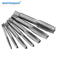 7pcs M3 M4 M5 M6 M8 M10 M12 HSS Machine Hand Screw Thread Tapper Metric Plug Tap Set