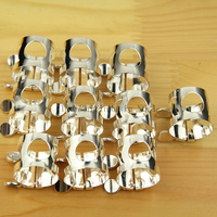 Clarinet  parts  bB Clarinet ligature  10pcs   Silver  plafe