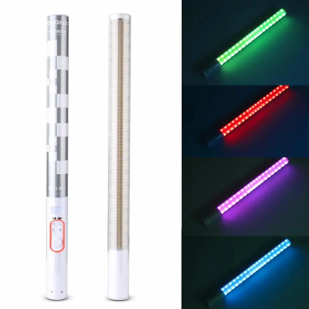 YONGNUO YN360 II Pro RGB Colorful LED Bi-Color Ice Video Handheld  Light 5200mAh Battery Support Color Temperature 3200K-5500K