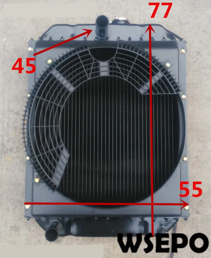 Top Quality!  Cooling Water Tank/Radiator fits for 4105/4108/4110D 4 Cylinder 04 Stroke Water Cooling Diesel Engine