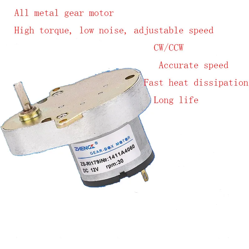 Duck egg motor 12V 24V pear-shaped motor ZS-RI pure aluminum shell pure copper motor