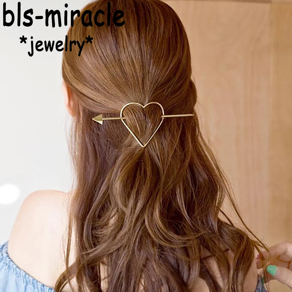 Bls-معجزة أحدث دبوس الشعر بوهيميا الجوف جميل القلب Hairwear الشعر أفضل النساء فتاة حفلة اكسسوارات بالجملة HA-117