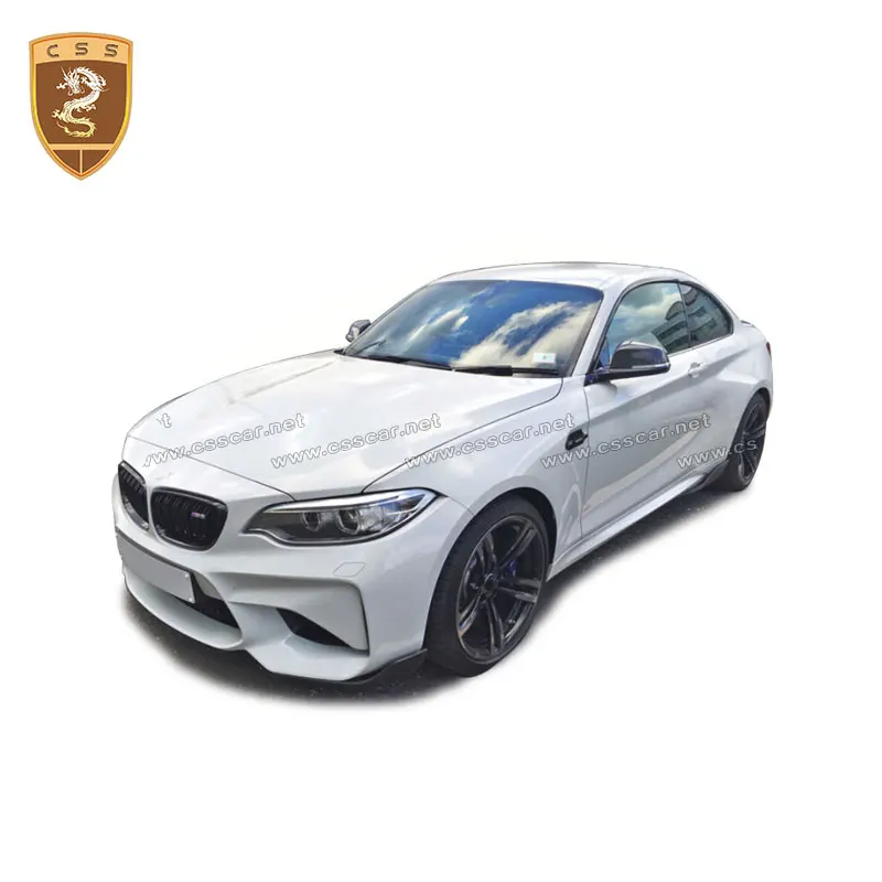 Real Carbon Fiber Body Kits For BMW M2 F87 Auto Carbon Car Modification M2 Carbon Front Rear Lip Spoiler MPC Style