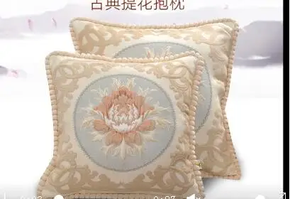 45cm Retro jacquard cushion cover pillow case sofa decorative flower pillow cover