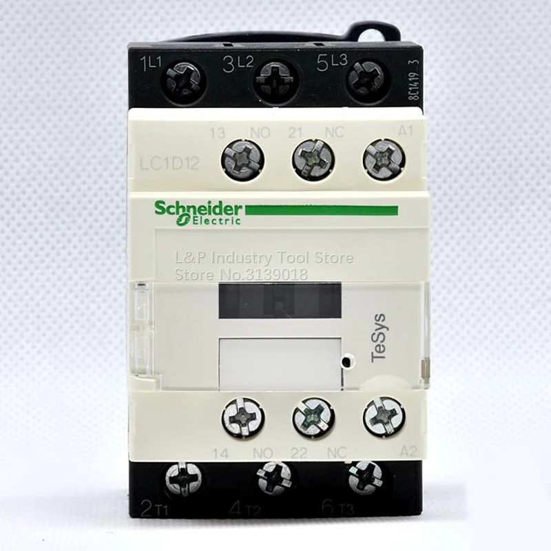 Nova Originais Schneider Lc1d12m7c Ac220v Q7c 380v F7c 110v B7c 24v Contator Tesys 12a Lc1-d12m7c Lc1d Standard Pcs